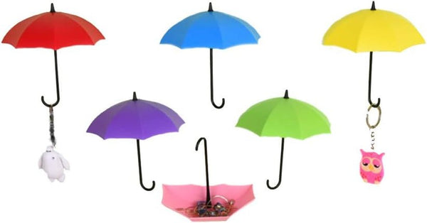 Multicolor Umbrella Shape Wall Key Holder - Shop Home Essentials